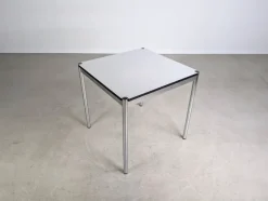 Pamono Small Square White Desk from USM Haller