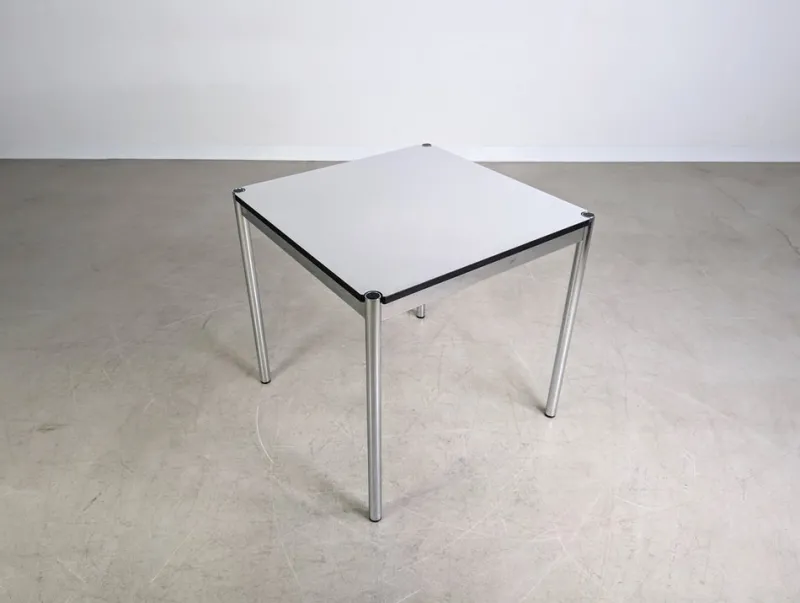 Pamono Small Square White Desk from USM Haller
