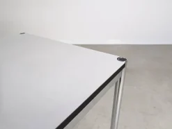 Pamono Small Square White Desk from USM Haller
