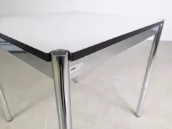 Pamono Small Square White Desk from USM Haller