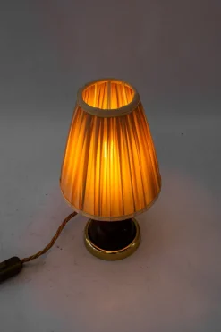 Online Pamono Small Table Lamp with Fabric Shade from Rupert Nikoll, 1950s