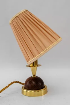 Online Pamono Small Table Lamp with Fabric Shade from Rupert Nikoll, 1950s