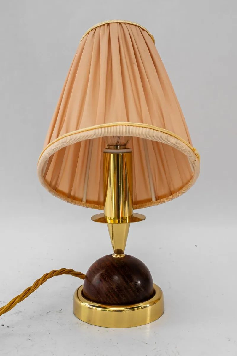 Online Pamono Small Table Lamp with Fabric Shade from Rupert Nikoll, 1950s