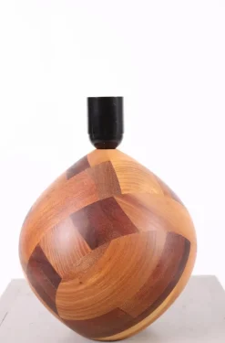 Pamono Small Teak Lamp, Denmark, 1970s><noscript><img width=