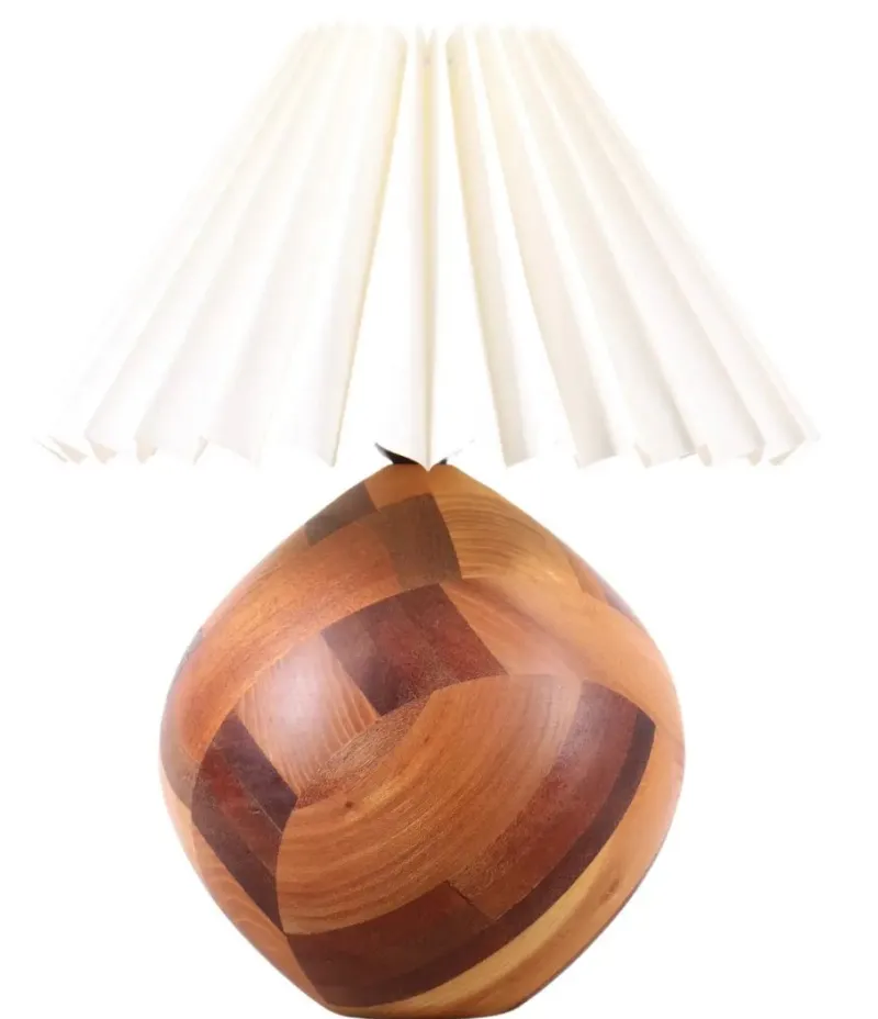 Pamono Small Teak Lamp, Denmark, 1970s> Table Lamps