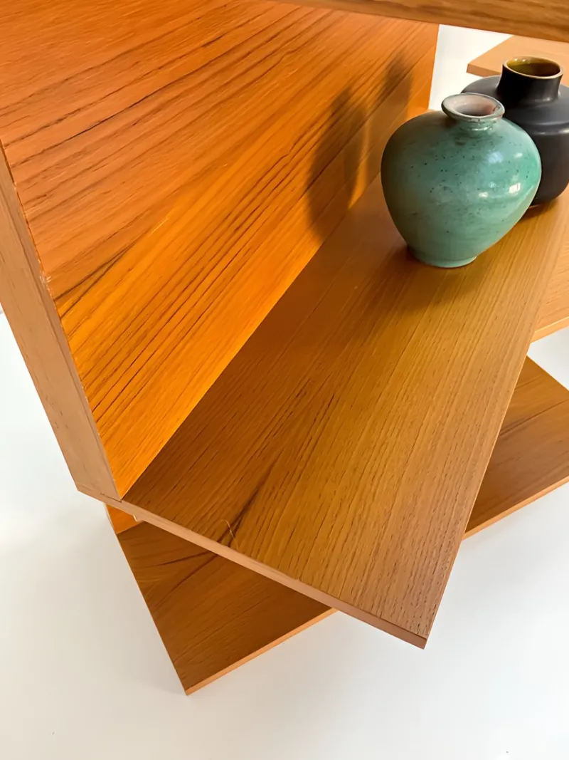 Pamono Small Teak U-Profile Shelf by Walter Wirtz for Wilhelm Renz, 1960s> Shelves & Wall Units