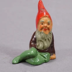 Pamono Small Terracotta Garden Gnomes, Germany, 1950s, Set of 5><noscript><img width=