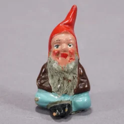 Pamono Small Terracotta Garden Gnomes, Germany, 1950s, Set of 5><noscript><img width=