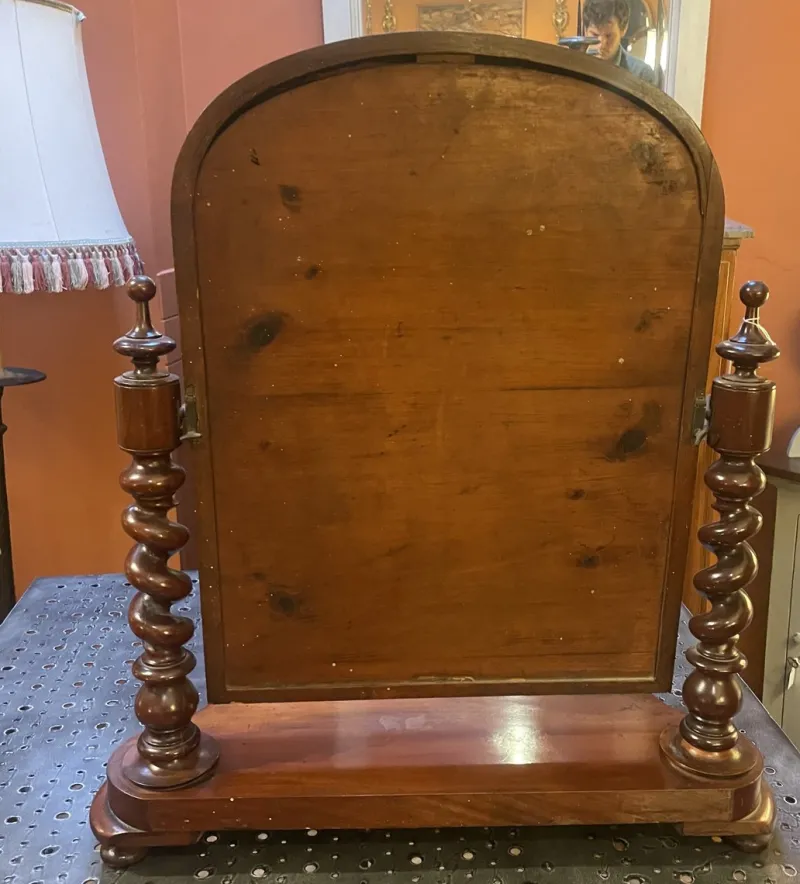 New Pamono Small 19th Century Mahogany Psyche Mirror