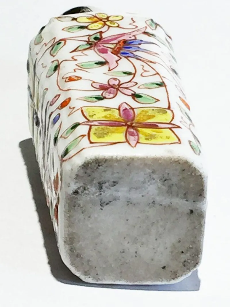 Pamono Small 19th Century Porcelain Enameled Scent Perfume Bottle