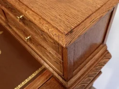 Discount Pamono Small Tiered Child's Desk in Solid Oak, Late 19th Century
