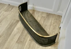 Sale Pamono Small Victorian Pierced Brass and Iron Fender