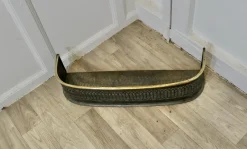 Sale Pamono Small Victorian Pierced Brass and Iron Fender
