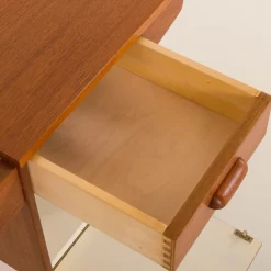 Pamono Small Vintage Desk with Hidden Vanity from Olholm Mobler, 1960s><noscript><img width=