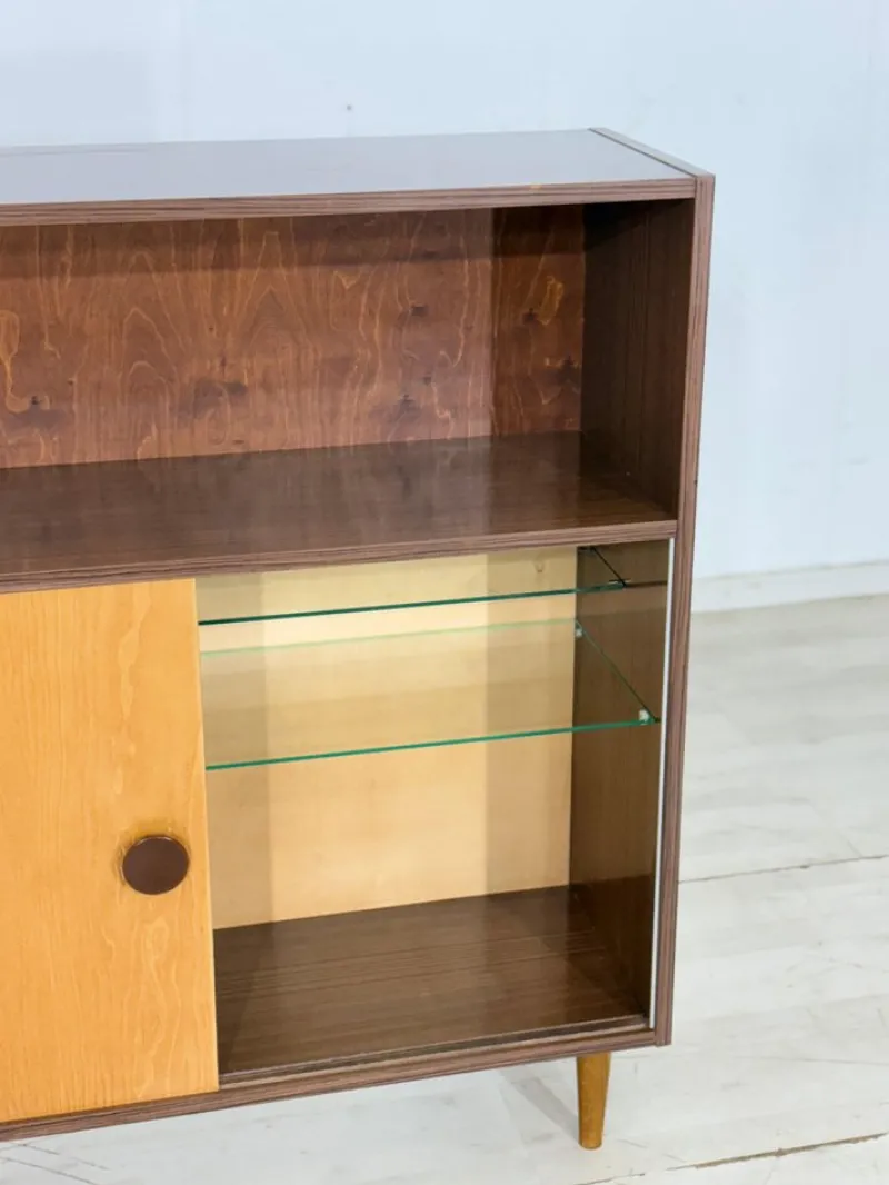 Pamono Small Vintage Highboard in Oak> Sideboards & Buffets