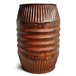 Pamono Small Vintage Iron Barrel, 1960s> Garden Accessories