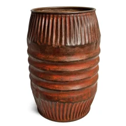 Pamono Small Vintage Iron Barrel, 1960s><noscript><img width=