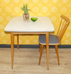 Pamono Small Vintage Kitchen Table in Wood, 1960s><noscript><img width=