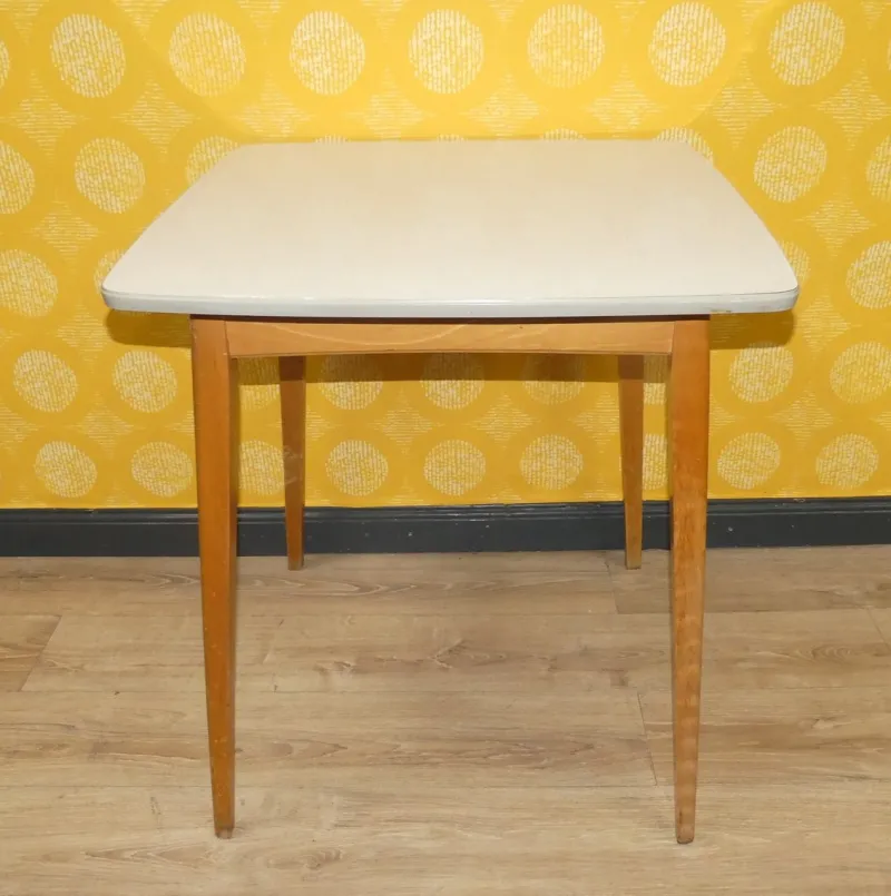 Pamono Small Vintage Kitchen Table in Wood, 1960s> Dining Tables & Sets