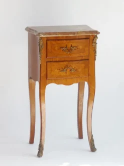 Sale Pamono Small VintageLouis XV Nightstand with Marquetry Details, 1920s