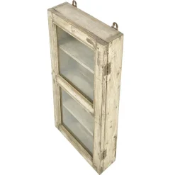 Pamono Small Wall Display Case in Patinated Wood><noscript><img width=