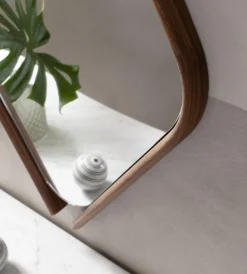 Online Pamono Small Walnut Wood Eye Mirror by Morica Design