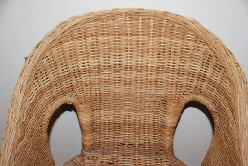 Hot Pamono Small Wicker & Rattan Armchair