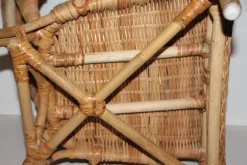 Hot Pamono Small Wicker & Rattan Armchair