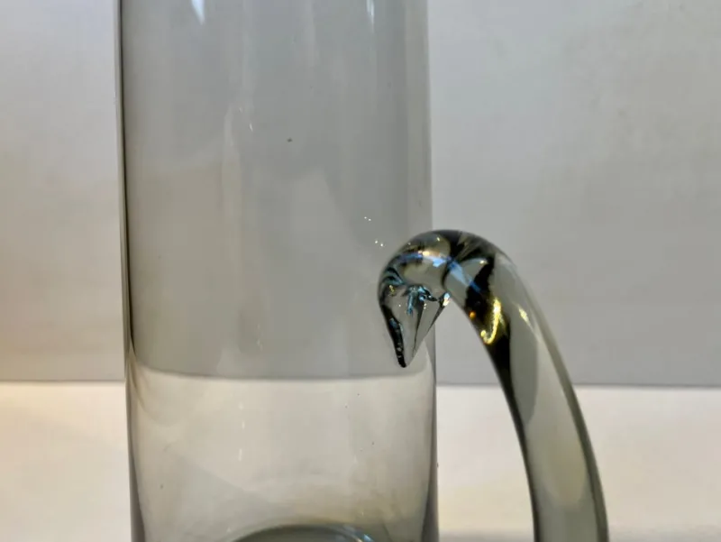 Discount Pamono Smoke Gray Martini Glass Pitcher by Per Lütken for Holmegaard, 1960s