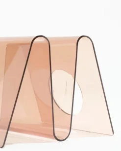 Pamono Smoked Acrylic Glass Magazine Rack by Michel Dumas for Roche Bobois, 1970s><noscript><img width=