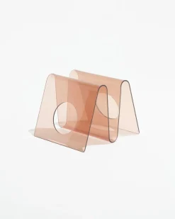 Pamono Smoked Acrylic Glass Magazine Rack by Michel Dumas for Roche Bobois, 1970s><noscript><img width=