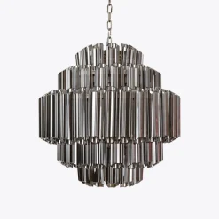 Outlet Pamono Smoked Mirror Palermo Chandelier from Pure White Lines