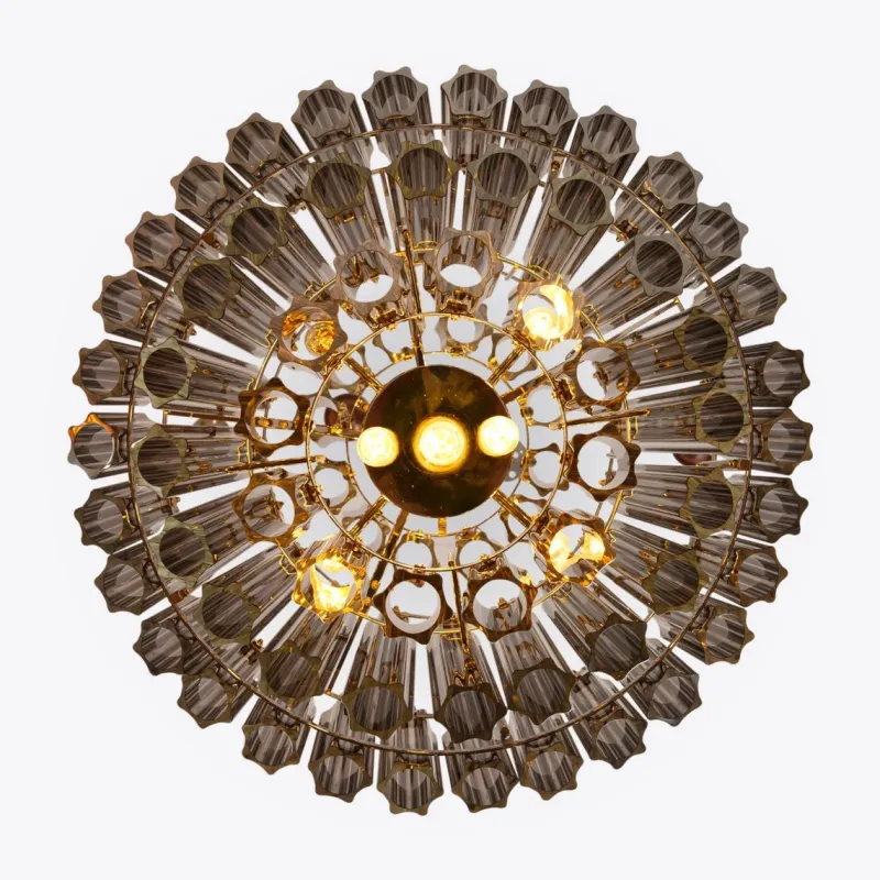Outlet Pamono Smoked Mirror Palermo Chandelier from Pure White Lines