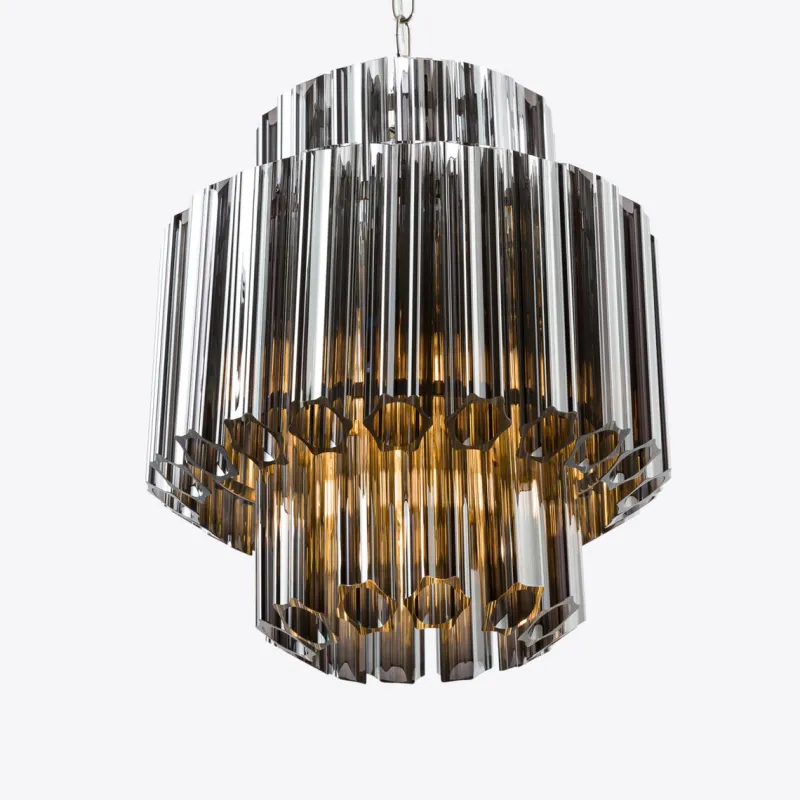 Pamono Smoked Mirror Piccolo Palermo Chandelier from Pure White Lines> Ceiling Lights