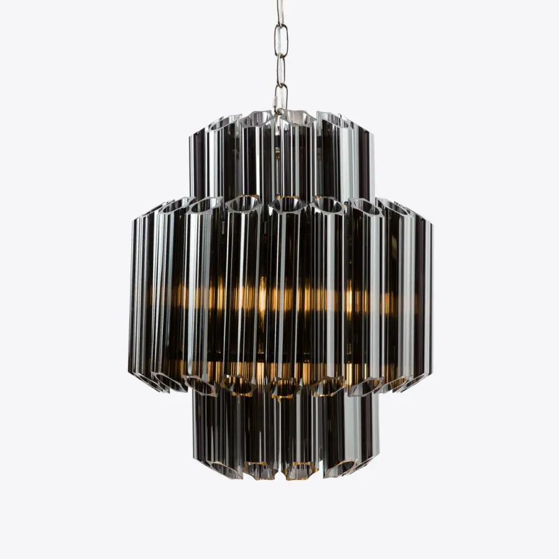 Pamono Smoked Mirror Piccolo Palermo Chandelier from Pure White Lines> Ceiling Lights