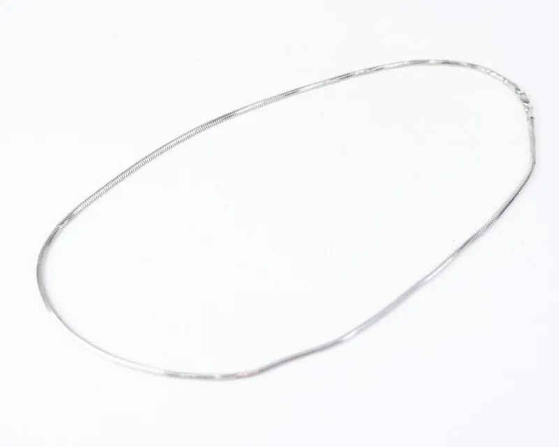Pamono Snake Chain in 585 White Gold> Necklaces
