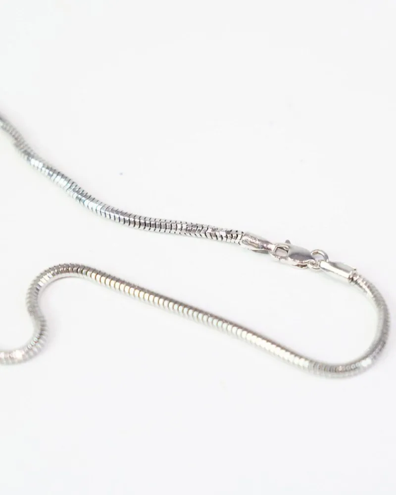 Pamono Snake Chain in 585 White Gold> Necklaces