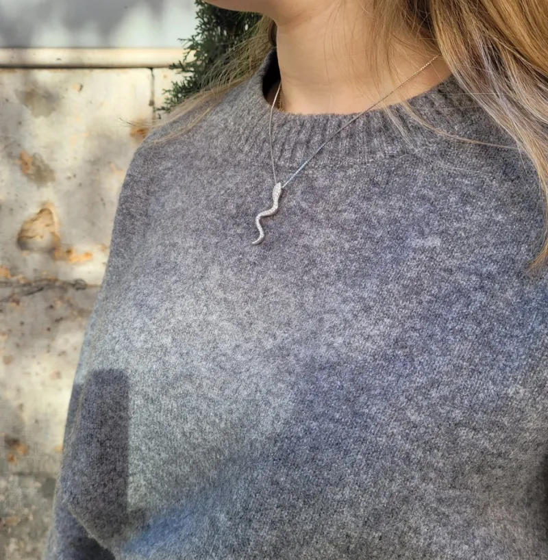 Pamono Snake Pendant Necklace from Swarovski, Austria, 2000s> Necklaces