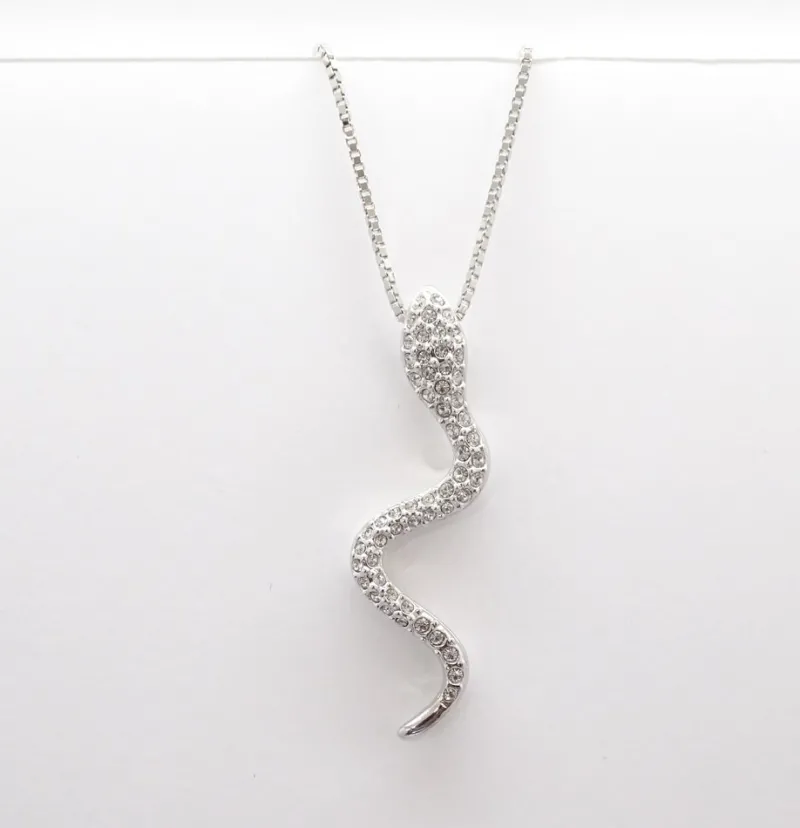 Pamono Snake Pendant Necklace from Swarovski, Austria, 2000s> Necklaces