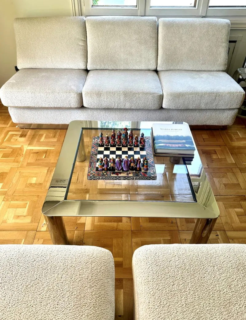 Pamono Sofa & Chairs attributed to Jacques Charpentier, 1970, Set of 3> Living Room Sets