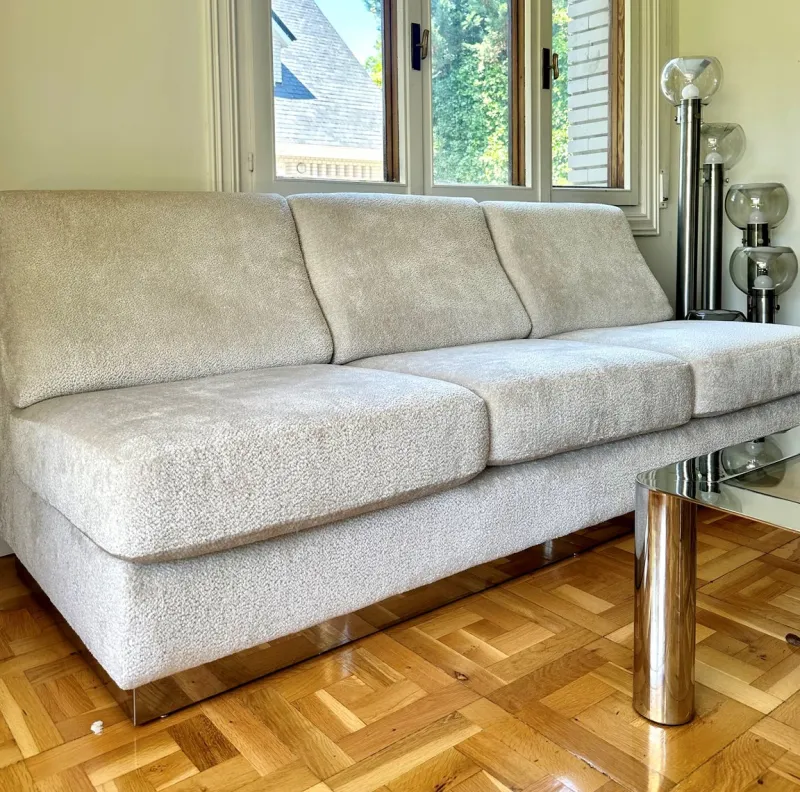 Pamono Sofa & Chairs attributed to Jacques Charpentier, 1970, Set of 3> Living Room Sets