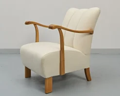Pamono Sofa and Armchairs by Jindrich Halabala, 1930s, Set of 3><noscript><img width=