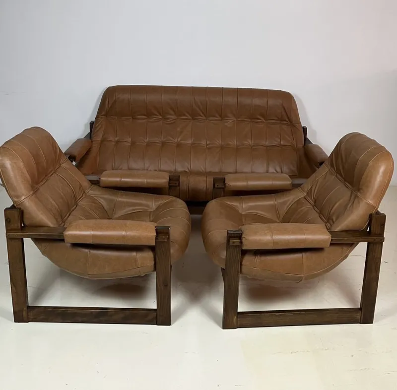 Clearance Pamono Sofa and Armchairs by Percival Lafer, 1960s, Set of 3