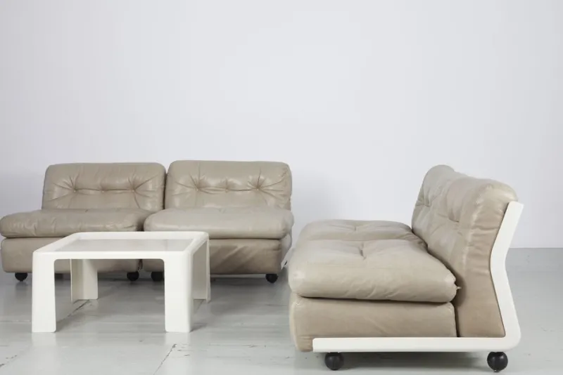 Pamono Sofa Elements Model Amanta by Mario Bellini for C&b Italia, 1960s, Set of 4> Living Room Sets
