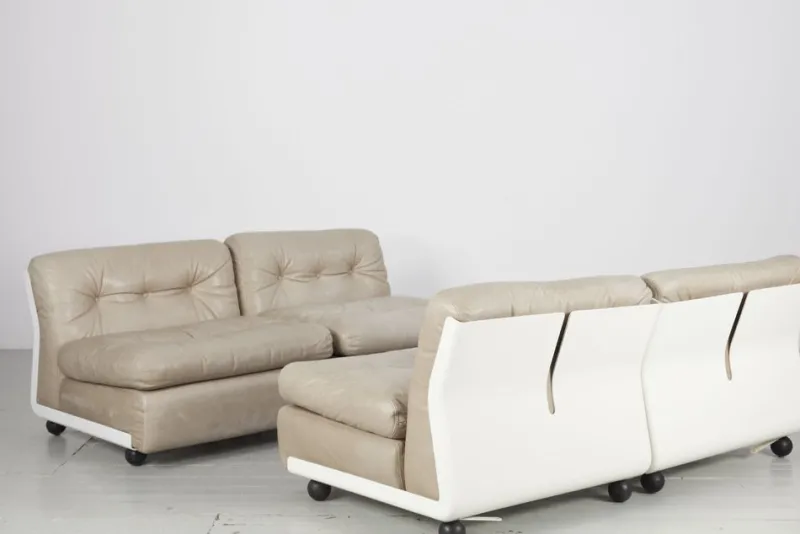 Pamono Sofa Elements Model Amanta by Mario Bellini for C&b Italia, 1960s, Set of 4> Living Room Sets