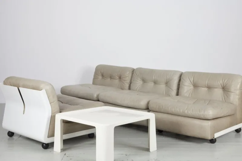 Pamono Sofa Elements Model Amanta by Mario Bellini for C&b Italia, 1960s, Set of 4> Living Room Sets
