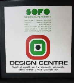 Sale Pamono Sofo Living Room Set by Superstudio for Poltronova, 1966, Set of 3