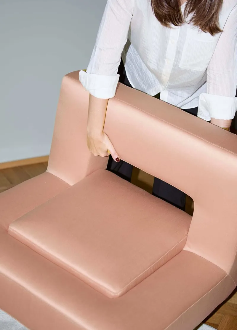 Sale Pamono Soft Block Armchair by Bernhardt & Vella for No More Private