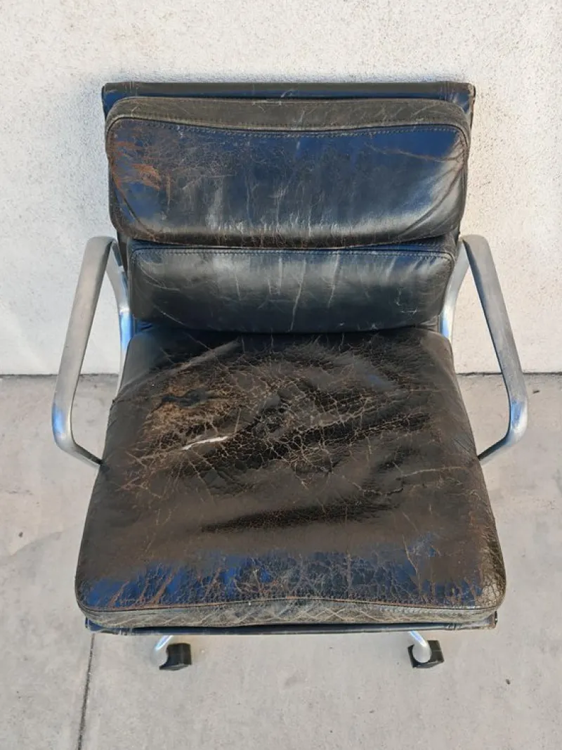 Discount Pamono Soft Pad Office Chairs attributed to Charles and Ray Eames for Ring Mobelfabrik, 1970s, Set of 3