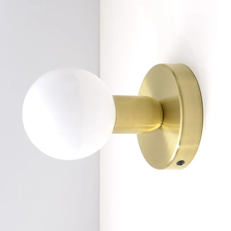 Sale Pamono Solid Brass Minimal Modern Wall Lamps from Balance Lamp, Set of 2
